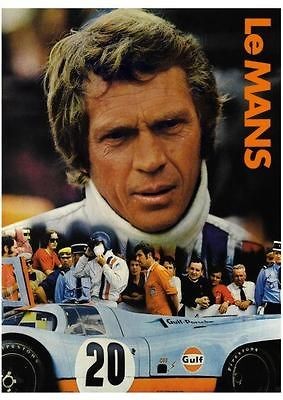 Le Mans POSTER Steve McQueen **LARGE** Ferrari 512 Porsche 917 911 