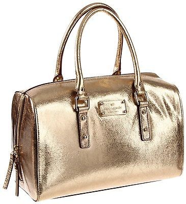 Kate Spade Flicker Melinda Metallic Leather Gold Purse Shoulder Bag 