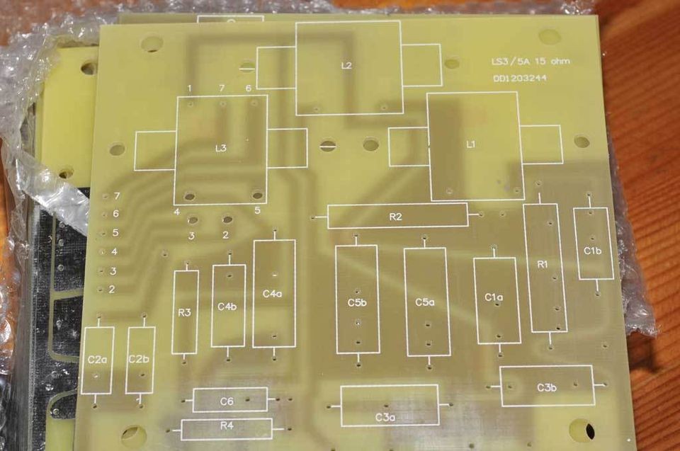 KEF Rogers 3/5A LS3/5A 15ohm crossover board bare PCB one pair FREE 