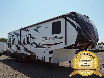 LOWEST PRICE KEYSTONE RV FUZION 310 FZ310 TOYHAULER 3/4 TON TOW 6 