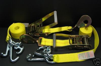 rtj rollback car hauler tow truck auto ratchet straps