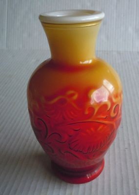 avon oriental red spring bouquet fragrance vase 1981 time left