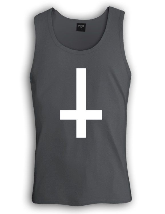 Anti Cross Singlet inverted london gothic aztec endless boy tank top t 