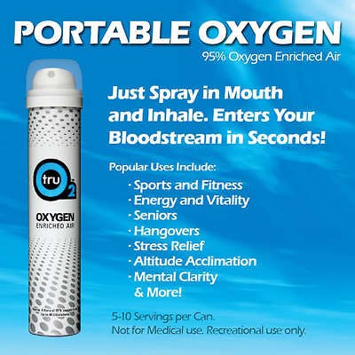 cans of oxygen4energy  95% pure oxygen in personal take any where 
