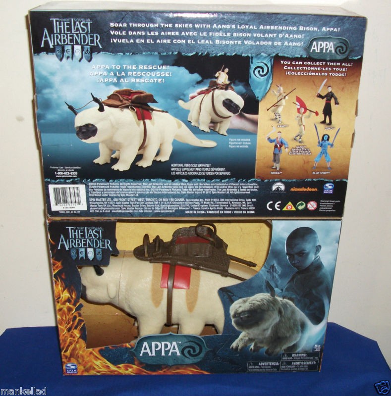   LAST AIRBENDER ACTION FIGURE APPA THE BISON TOYS AANGS LOYAL BISON