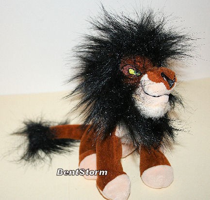 2003 7 Disneyland Disney Park SCAR THE LION KING PLUSH bean bag 