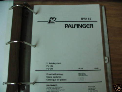 palfinger crane bva fly jib parts list 