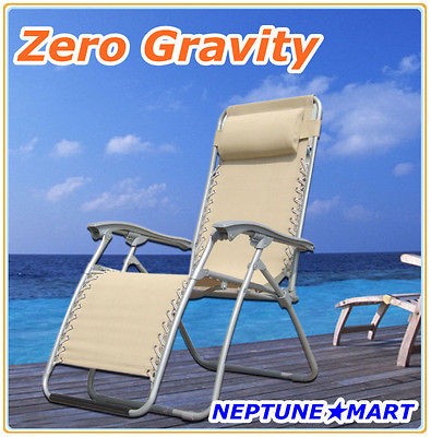 zero gravity folding lounge chair leisure recliner beige returns 