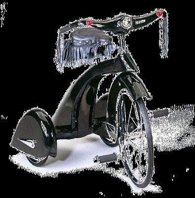 ROAD HOG TRIKE Black Retro Tricycle  New Vintage Look