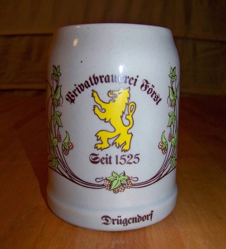 privatbrauerei foerst german bierkrug beer stein tankard from austria 