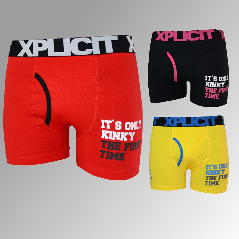 NEW MENS XPLICIT RUDE BOXERS SIZES S XL FUNNY UNDERWEAR BOXER SHORTS 