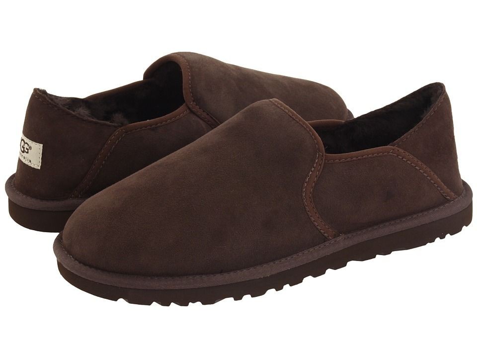 Ugg Australia KENTON Chocolate Brown Suede 3010 Mens Sheepskin 