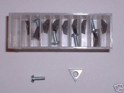 10 carbide inserts made for kwik way brake lathe bits