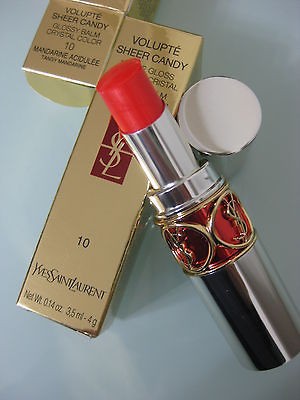 NEW YSL VOLUPTE SHEER CANDY #10 TANGY MANDARINE ( MANDARINE ACIDULEE 