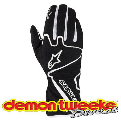 Alpinestars Tech 1 K Race Kart Gloves Size Large In Black Karting 