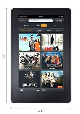 BRAND NEW  KINDLE FIRE 8GB Wi Fi 7 TABLET PC E READER BLACK 