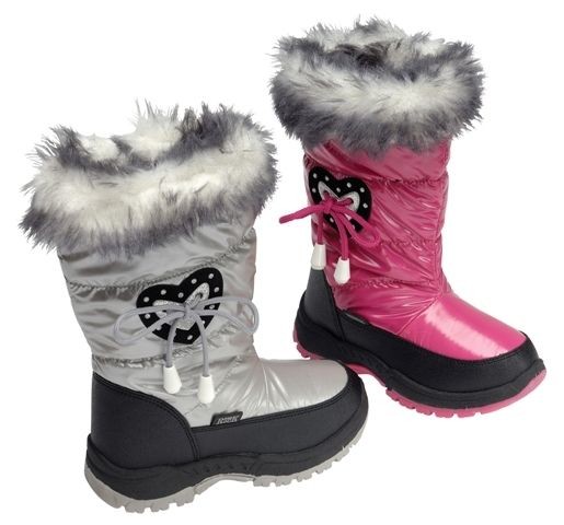 NEW KIDS GIRLS WINTER APRES SKI SNOW WARM LINED BOOTS SIZE 10 11 12 13 