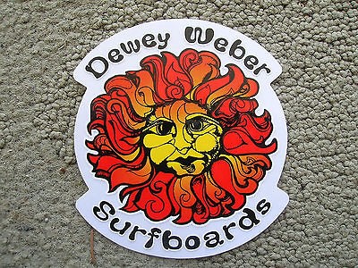 dewey weber sun surfboard surfing sticker vintage style decal 