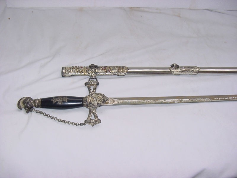 antique m c lilley knights templar sword germany named  249 