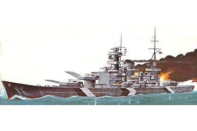Lindberg 1/762 Scharnhorst German Battleship Plastic Scale Model Kit 