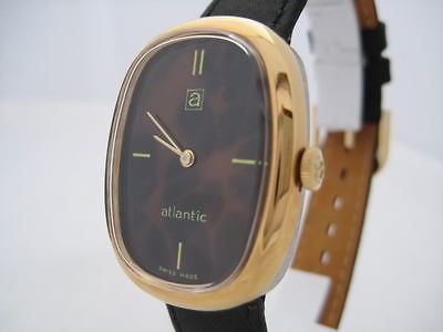 NOS NEW SWISS MADE ST STEEL ATLANTIC WATCH 1960S