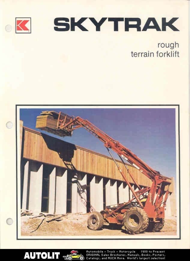 1982 koehring sky trak forklift truck brochure 