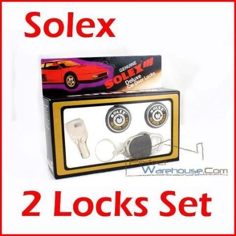 Solex 2 Door Lock Set Hardened Stainless Steel Cylinder Round Key 