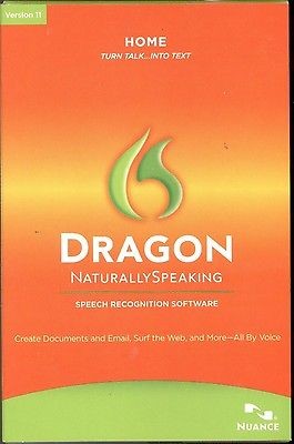 Nuance Dragon Naturally Speaking 11 Home Retail Box Free Upgrade to 11 