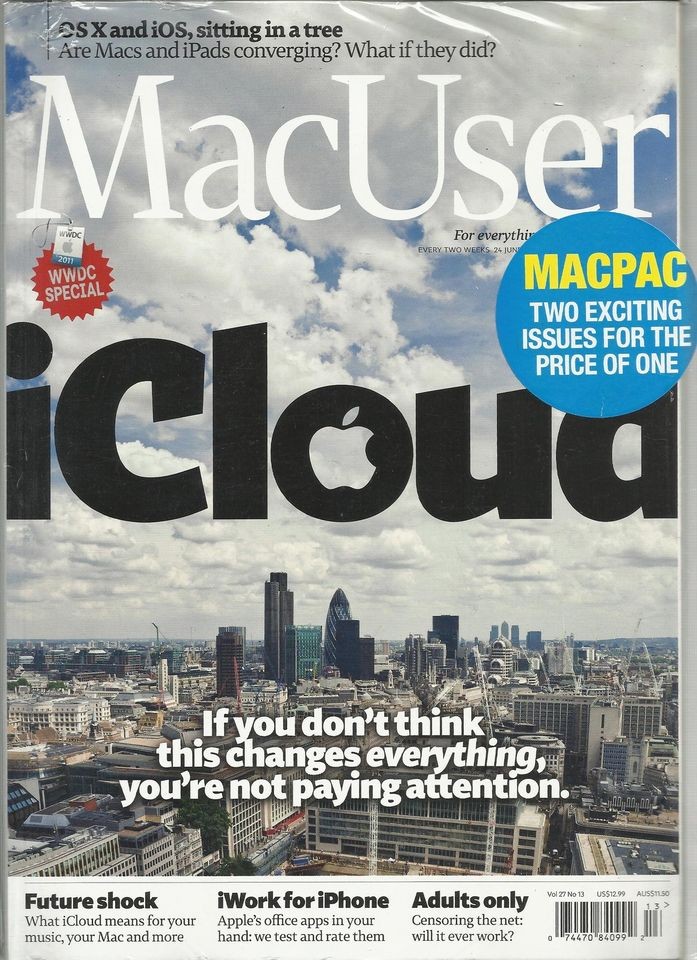 MAC USER, JUNE, 24th 2011 MAC PAC TWO EXCITING ISSUE FOR THE PRICE OF 