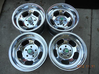 JUST POLISHED 15x8.5 WESTERN SLOT MAG WHEELS TRUCK VAN MAGS 5 on 4 3/4 
