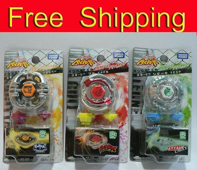 Beyblade Lot BB06 + BB07 +BB08 Metal Fight Beyblade Fusion Masters 