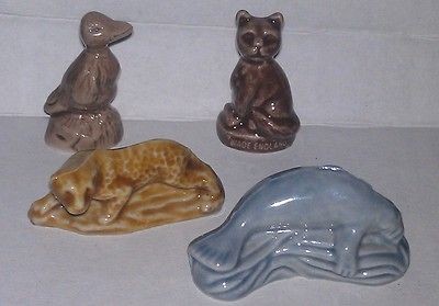   WADE PORCELAIN FIGURINES Cat, Orangutan, Manatee, Duck, Girl, Leopard+