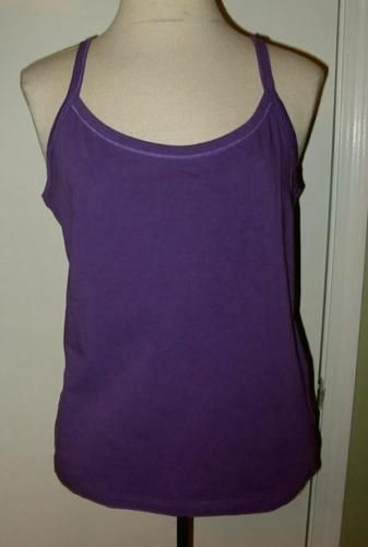 luisa cerano purple stretch tank top sz 10 nwtgs $ 110