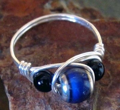 Color Changing Mood Ring with Onyx   Sterling Silver 925   All Sizes 