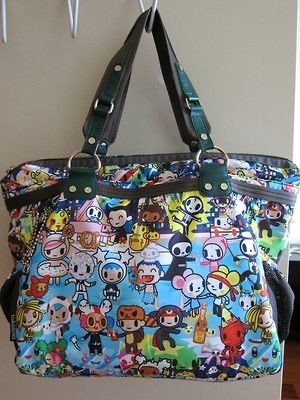 TOKIDOKI CELEBRAZIONE AMICA LARGE TOTE BAG MINT PERFECT PARTY PRINT 