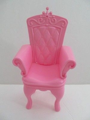 Mattel Barbie Doll Size Furniture Chair Palace/ Castle Throne