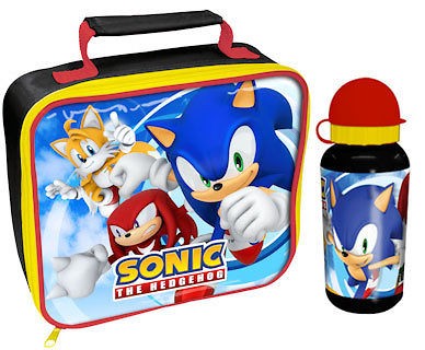 Sonic The Hedgegog Lunch Bag & Aluminium Bottle   BNWT