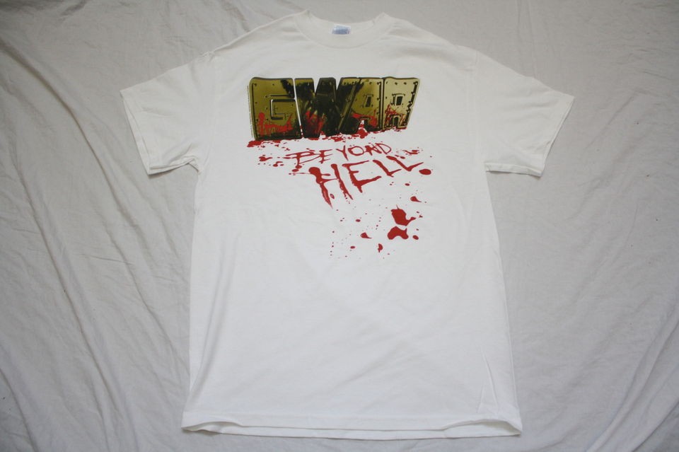 new gwar beyon d hell medium white t shirt one