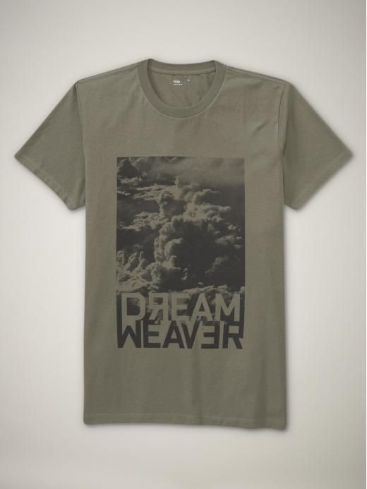 nwt gap mens dreamweaver graphic tee top green xl new