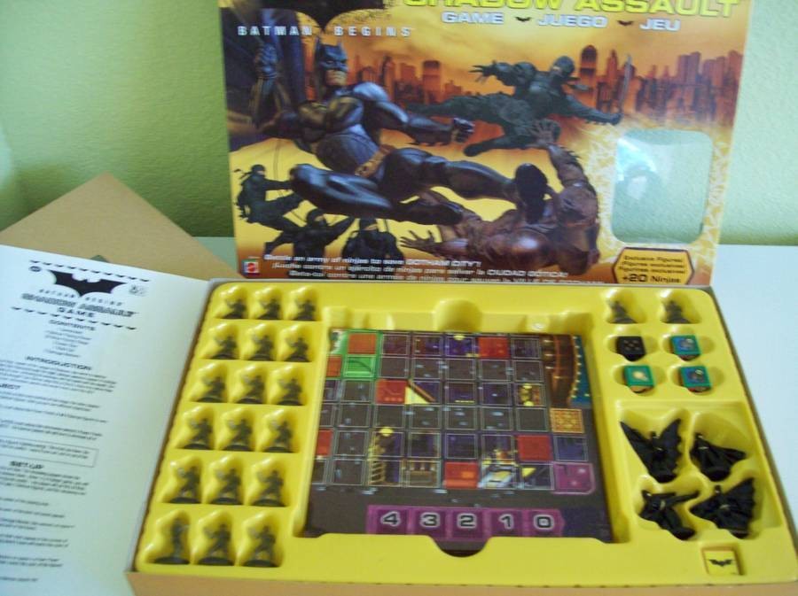 Batman Begins Shadow Assault Board Game Never Used w/ Figures Ninjas on  PopScreen