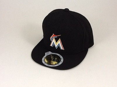 Miami Marlins Kids Hat 2012 New Era 59Fifty Fitted M Baseball Cap MLB 