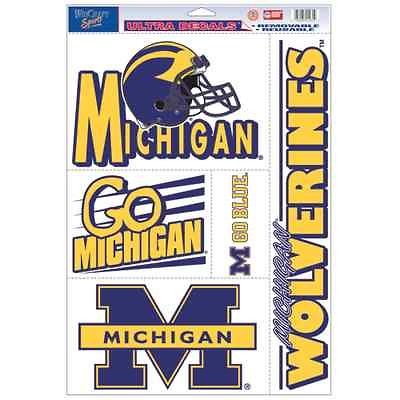 MICHIGAN WOLVERINES CORNHOLE BOARDS 11X17 ULTRA DECALS BRAND NEW 