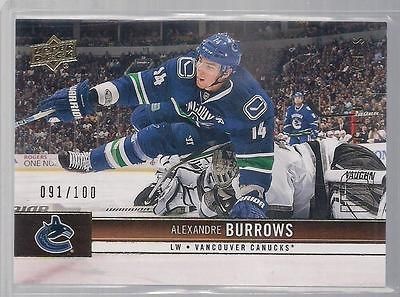 Alexandre Burrows 2012 13 Upper Deck Series 1 Exclusives #/100 