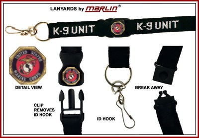 usmc marine lanyard white id holder keychain 