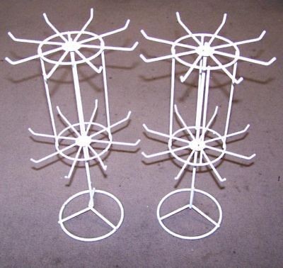 SPIN JEWELRY DISPLAY RACK 16 IN WHITE counter racks displaying holder 