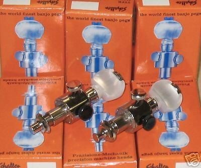 new schaller banjo d tuner set nickel 2 pegs detuner