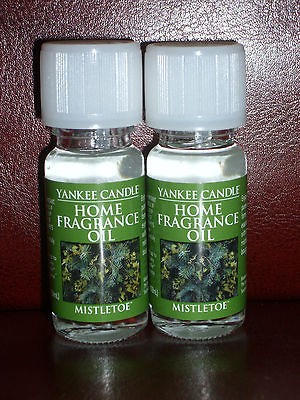 YANKEE CANDLE Mistletoe Home Fragrance Oil X2  HOLIDAY 
