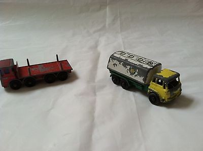 Vintage Lesney Series #10 Pipe Truck & Lesney Series #25 BP Petrol 