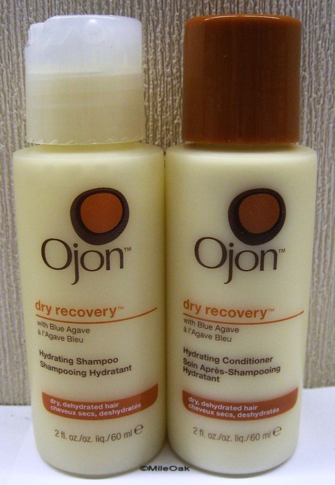 OJON DRY RECOVERY HYDRATING SHAMPOO & CONDITIONER TRAVEL SET 60ML X 2 