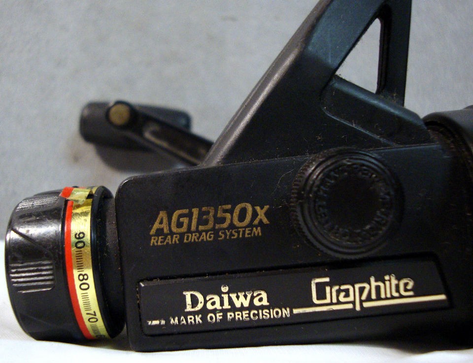 daiwa ag1350x graphite fishing reel right left handed time left on PopScreen
